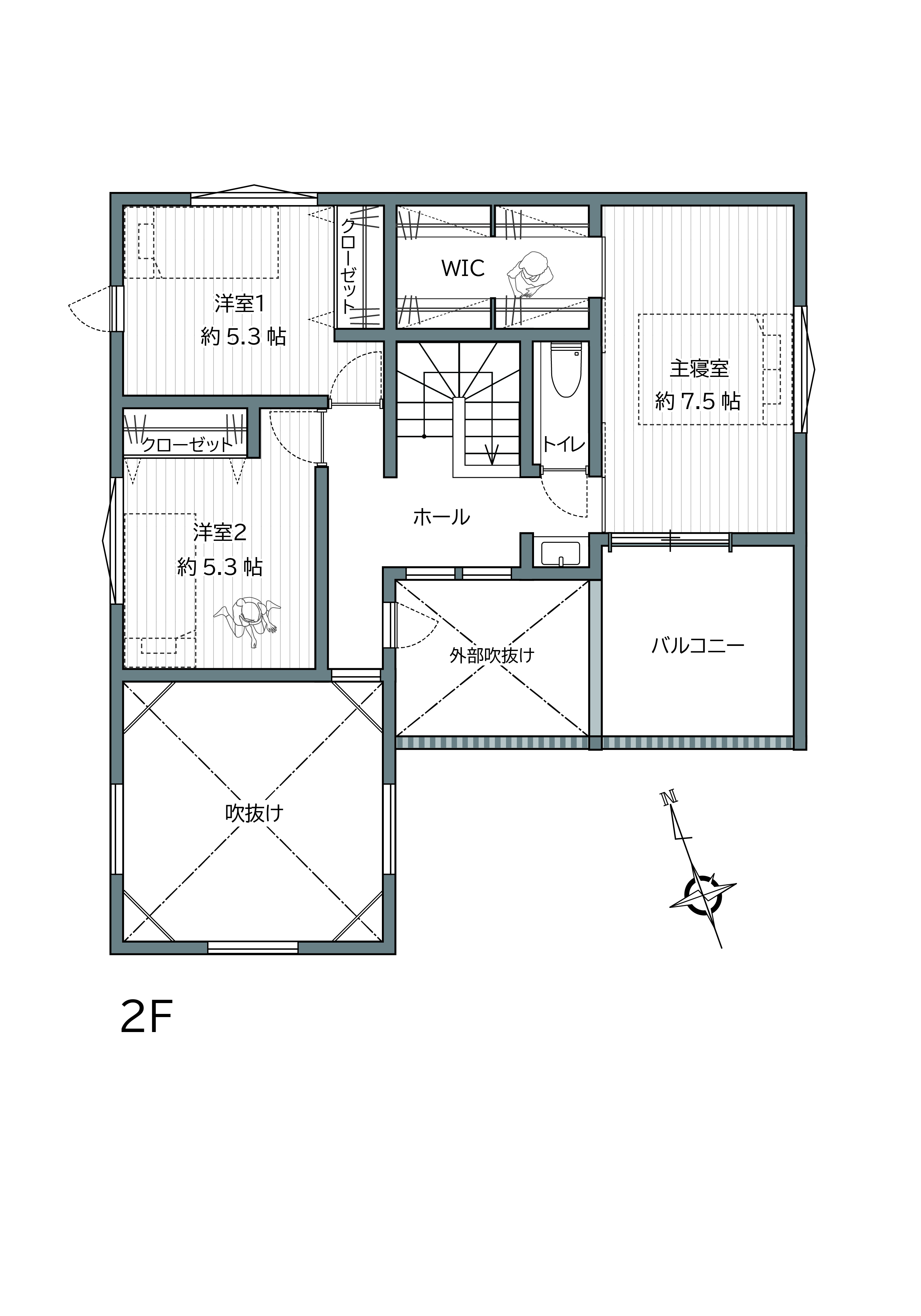 間取り図:2F